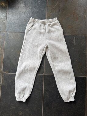 Zara Light Gray Fleece Jogger Pants